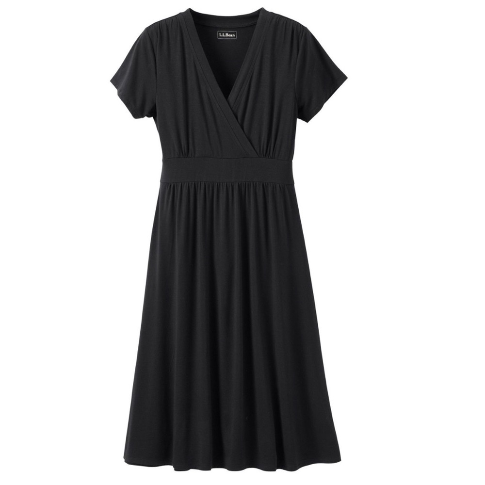 LL bean black summer dress size 2X